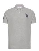 Uspa Polo Alfredo Men Tops Polos Short-sleeved Grey U.S. Polo Assn.