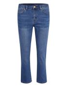 Kasinem Jeans Cropped Bottoms Jeans Straight-regular Blue Kaffe