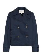 Kapatricia Jacket Trench Coat Kåpe Navy Kaffe