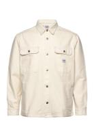 Workwear Overshirt Tops Overshirts Cream Lee Jeans