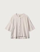 Naram Over D Shirt Tops Shirts Short-sleeved Beige Bongusta