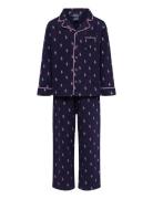 S6-Sleepwear Pant Set Pyjamas Sett Navy Ralph Lauren Kids