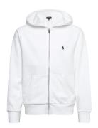 French Terry Full-Zip Hoodie Tops Sweat-shirts & Hoodies Hoodies White...