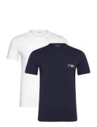 2 Pack Top Tops T-shirts Short-sleeved White Emporio Armani