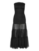 Azura Strapless Maxi Dress Maxikjole Festkjole Black Bardot