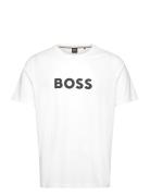 T-Shirt Rn Tops T-shirts Short-sleeved White BOSS