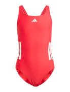 3S Bld Swimsuit Sport Swimsuits Red Adidas Performance