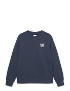 Wwtye Aa Tops Sweat-shirts & Hoodies Sweat-shirts Navy Double A By Woo...