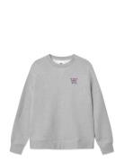 Wwtye Aa Tops Sweat-shirts & Hoodies Sweat-shirts Grey Double A By Woo...