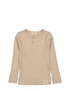 Tee Ls Tops T-shirts Long-sleeved T-shirts Beige MarMar Copenhagen