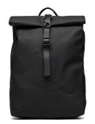 Rolltop Rucksack Mini W3 Ryggsekk Veske Black Rains