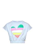 T-Shirt Tops T-shirts Short-sleeved Blue Billieblush