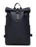 Rolltop Rucksack Large W3 Ryggsekk Veske Navy Rains