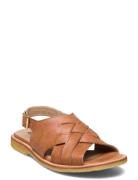 Sandals - Flat - Open Toe - Op Flate Sandaler Brown ANGULUS