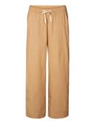 Dagmar Pants - Poplin Bottoms Trousers Wide Leg Beige STUDIO FEDER