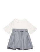 Contrast Skirt Dress Dresses & Skirts Dresses Casual Dresses Long-slee...