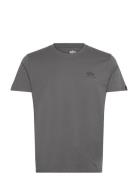 Backprint T Tops T-shirts Short-sleeved Grey Alpha Industries