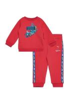 Puma X Hot Wheels Minicats Crew Set Inf Tr Sport Tracksuits Red PUMA