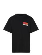 Surf Revival Stacked Tee-Boy Tops T-shirts Short-sleeved Black Rip Cur...