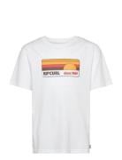 Surf Revival Desto Tee -Boy Tops T-shirts Short-sleeved White Rip Curl