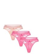 3-Pack String Stringtruse Undertøy Pink Hunkemöller