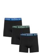 Cotton Stretch Boxer 3P Boksershorts Black Björn Borg