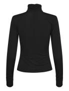 Lygz Blouse Tops T-shirts & Tops Long-sleeved Black Gestuz