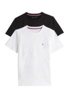 2 Pk Ss Tee Tops T-shirts Short-sleeved White Tommy Hilfiger