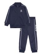 Hmltrack Tracksuit Mini Sport Tracksuits Navy Hummel