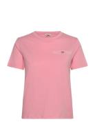 Reg Shield Ss T-Shirt Tops T-shirts & Tops Short-sleeved Pink GANT