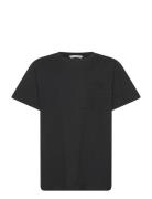 Patch Pocket T-Shirt Tops T-shirts Short-sleeved Black Mango