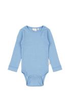 Body L/S Modal Bodies Long-sleeved Blue Petit Piao