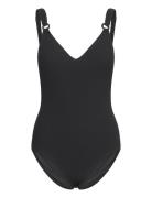 Navarino Wirefree Covering T-Shirt Swimsuit Badedrakt Badetøy Black Fe...