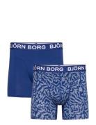 Bamboo Cotton Blend Boxer 2P Boksershorts Blue Björn Borg