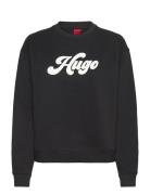 Deroxina_3 Tops Sweat-shirts & Hoodies Sweat-shirts Black HUGO