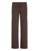 Low Waist Trousers Pyjamasbukser Pysjbukser Brown Gina Tricot