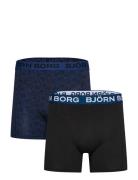 Cotton Stretch Boxer 2P Boksershorts Navy Björn Borg