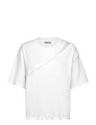 Kbrenee Hole Tee Tops T-shirts & Tops Short-sleeved White Karen By Sim...