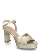 Onoa25Lmt Sandal Med Hæl Gold UNISA