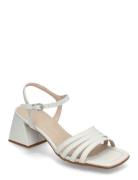 Marcia Sandal Med Hæl White Wonders