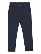 Pants Twill Bottoms Trousers Navy Minymo