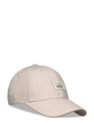 Haakon Hard Low Baseball Cap Accessories Headwear Caps Beige Upfront