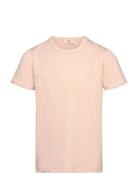 T-Shirt W. Ruffle Sleeves Tops T-shirts Short-sleeved Pink Copenhagen ...