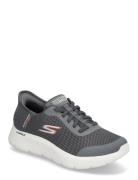 Mens Go Walk Flex - Hands Up - Slip-Ins Lave Sneakers Grey Skechers