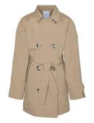 Vmzoa 3/4 Trenchcoat Girl Tynn Jakke Skalljakke Beige Vero Moda Girl