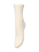 Leofa Cotta Sock Lingerie Socks Regular Socks White Becksöndergaard