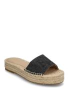 Polly Cross-Dyed Canvas Espadrille Sandaler Espadrilles Lave Beige Lau...