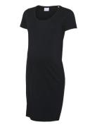 Mlkerrie Ss Jrs Abk Dress Noos Kjole Black Mamalicious