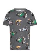 Top Ss Os Racercars Aop Tops T-shirts Short-sleeved Grey Lindex