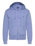 Spa Terry Full-Zip Hoodie Tops Sweat-shirts & Hoodies Hoodies Blue Pol...